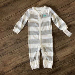Carter’s Boys Striped Play and Sleep Onesie
